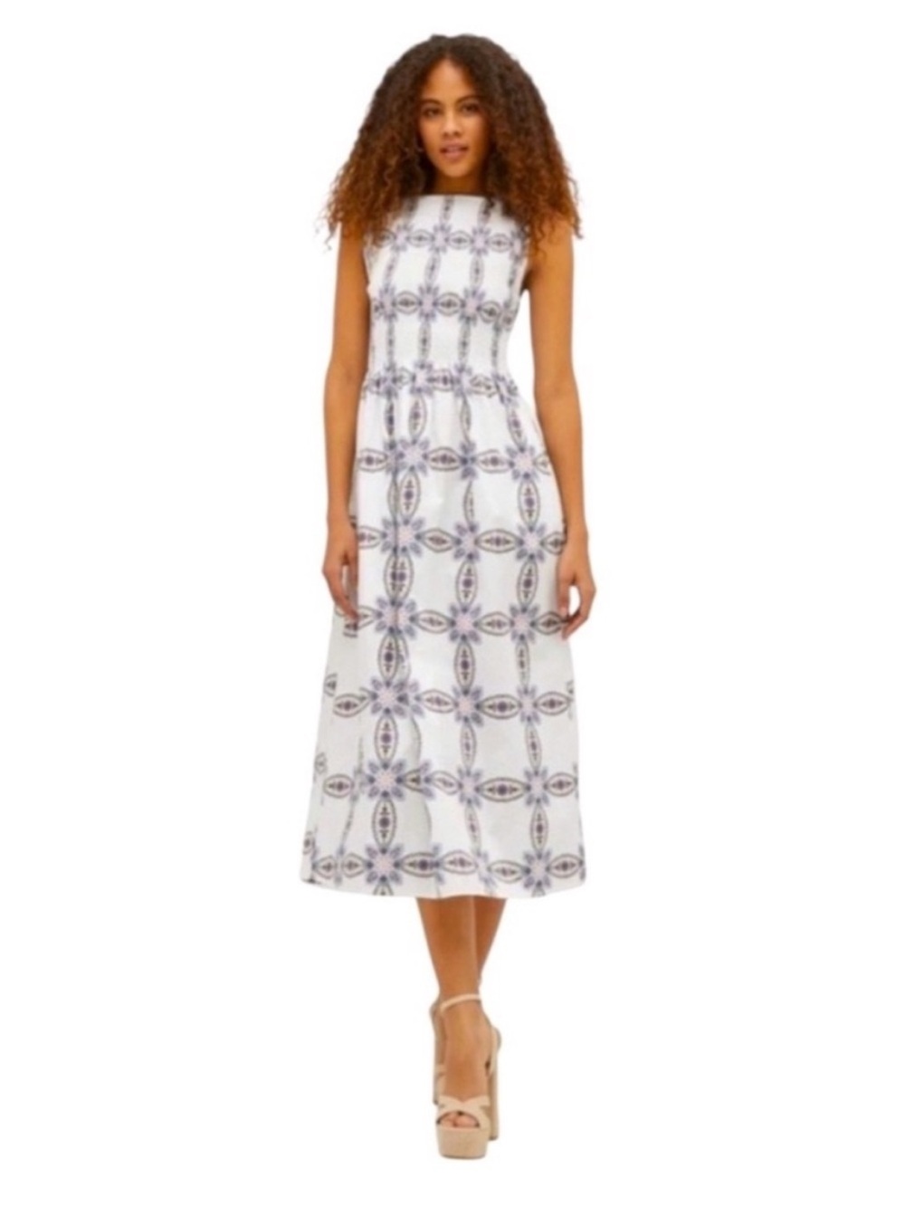 Hill House Cosima Nap dress. Marseille Geo Sateen. S. EUC - Picture 2 of 5